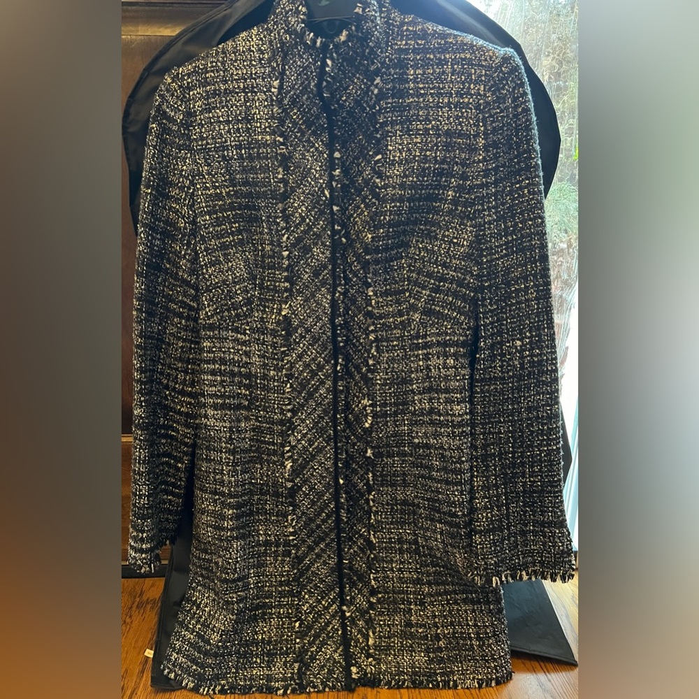 White House Black Market Tweed Jacket Coat Size 0 New